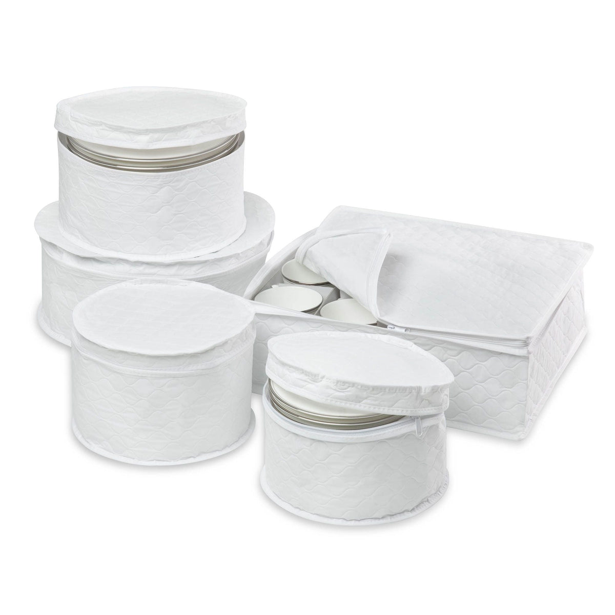 5-Piece Honey-Can-Do Dinnerware Storage Set